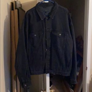 Black jean jacket size XL